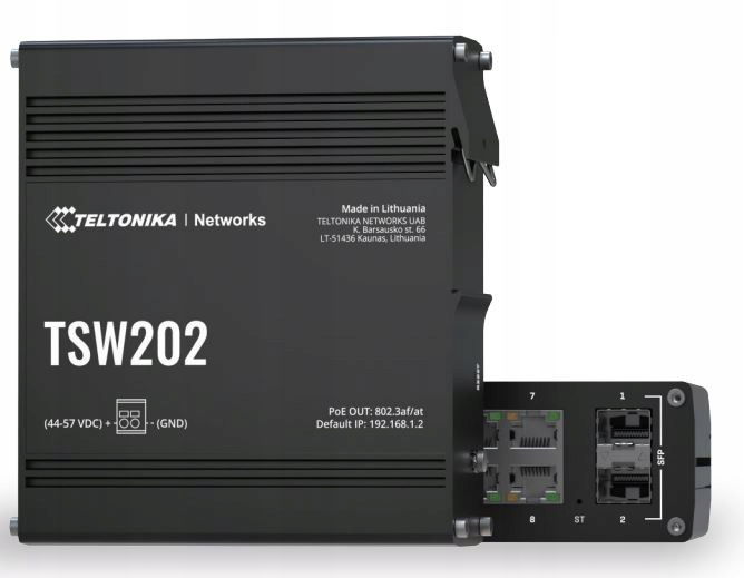 Spravovaný PoE+ prepínač Teltonika TSW202