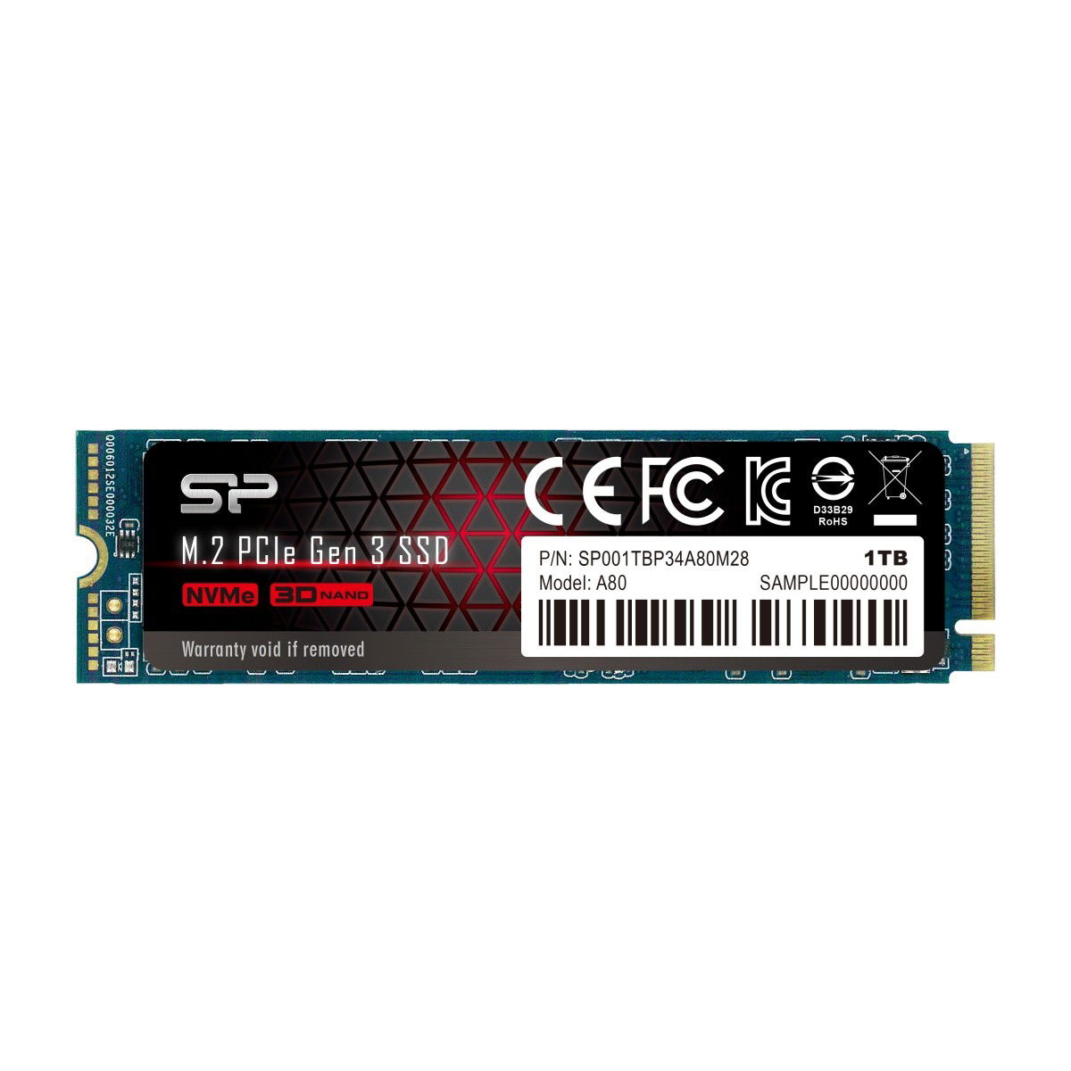 Ssd disk Silicon Power P34A80 1TB M.2 PCIe