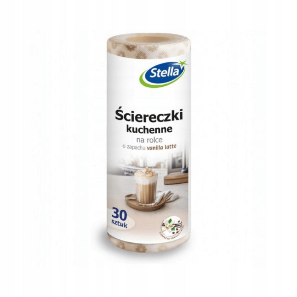 Stella Kuchynské Utierky V Rolke 30 Ks S Vôňou Vanilla Latte