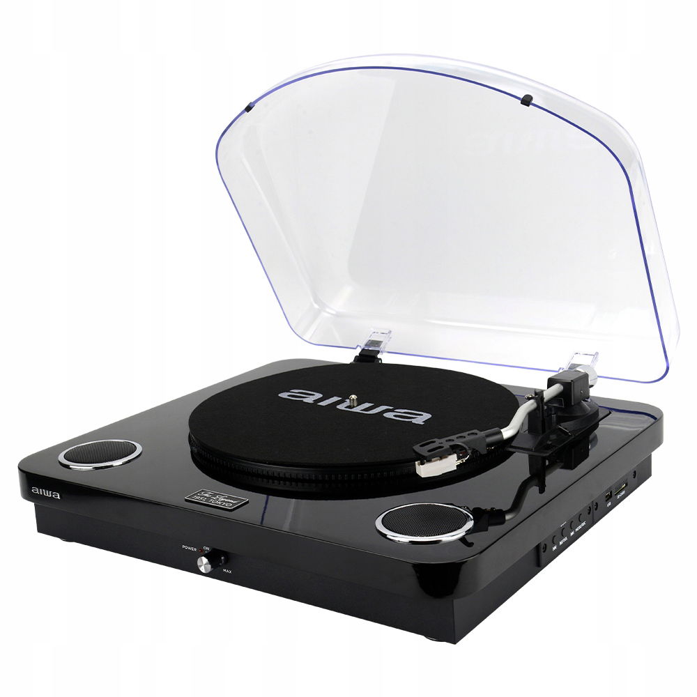 Stereofónný Gramofón Rubínová Bluetooth Ihla Aiwa GBTUR-120BK Mkii