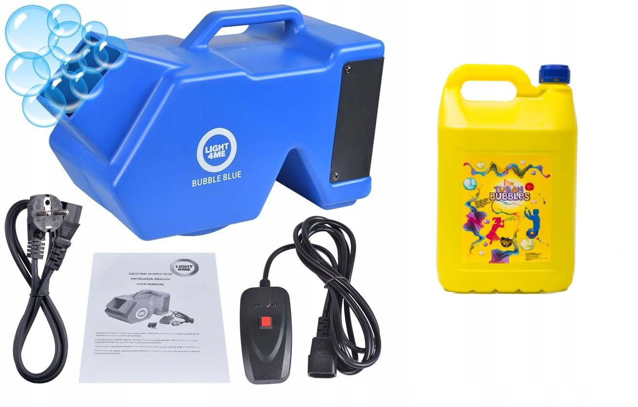 stroj na bubliny LIGHT4ME Bubble Blue tekutina 5l