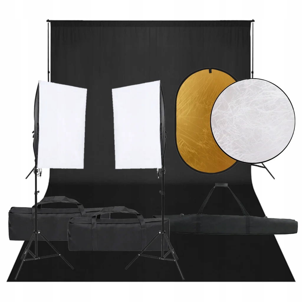 Štúdiový fotografický set 5500K 40x60 čierny