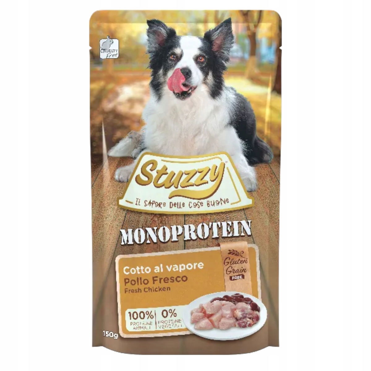 Stuzzy Monoproteínové vrecúško pre psa čerstvé kuracie mäso 150 g