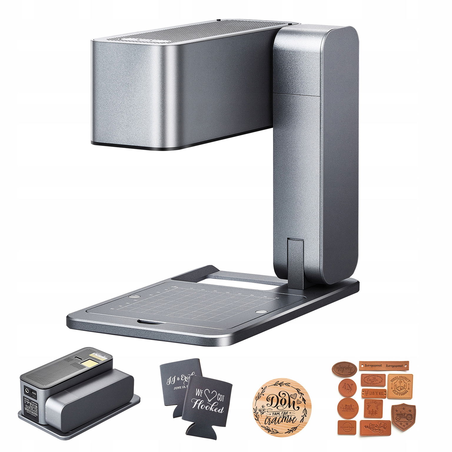SucceBuy Skladací laserový gravírovací stroj 5W 80x80MM 600MM/S