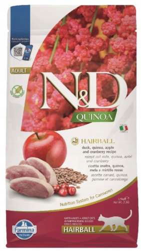 Suché krmivo pre mačky Farmina N&d kačica quinoa odlupovacia 300 g