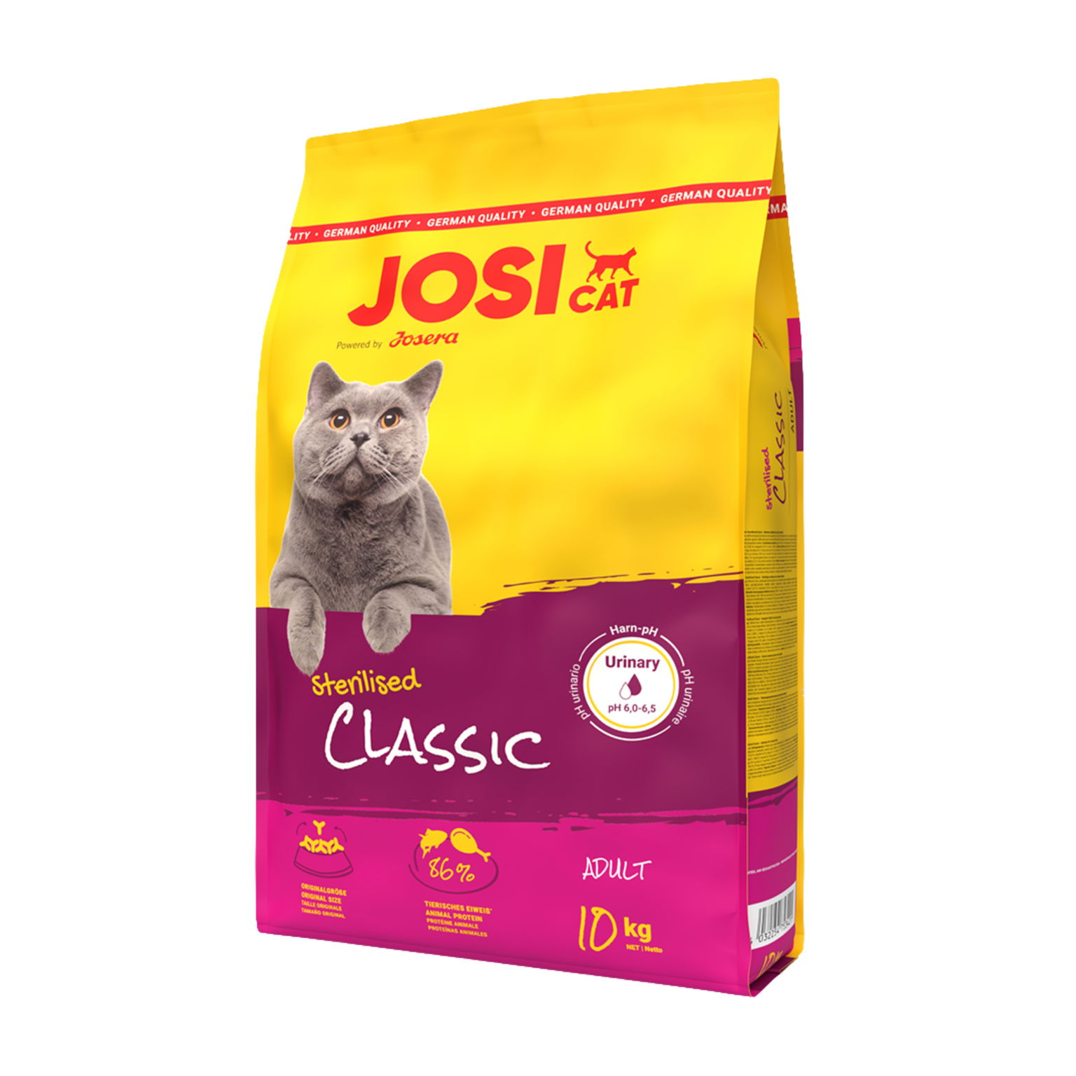 Suché krmivo pre mačky Josera JosiCat Classic Sterilised 10 kg Po Sterilizácii