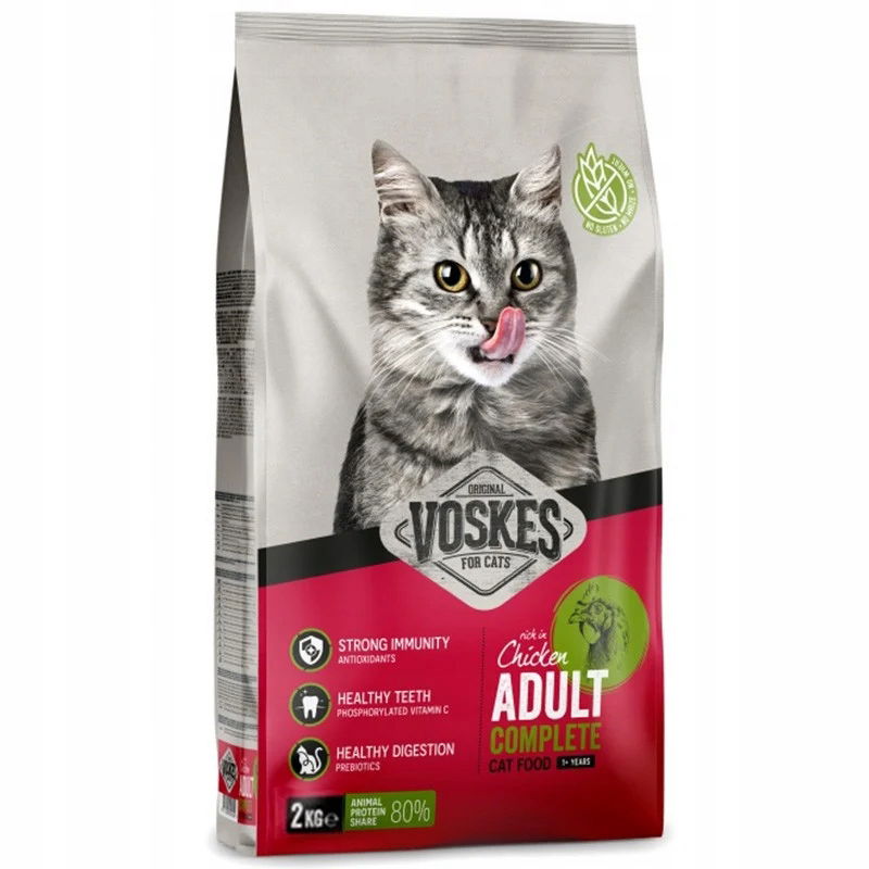 Suché Krmivo Pre Mačky S Kuracím Mäsom Pre Dospelé Mačky, Kompletné, 2 Kg