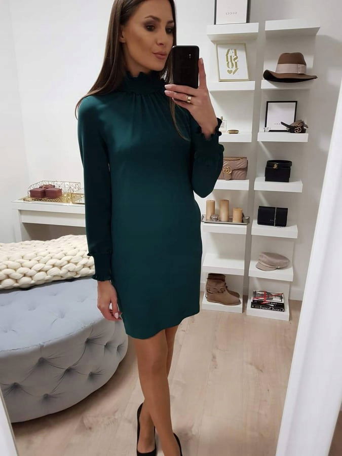 Sukňa Lalous Zelený zips veľ. XL