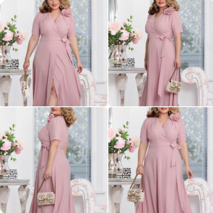 Sukňa Maxi Rosa Jasný Róž Elizabeth Collection veľ.46