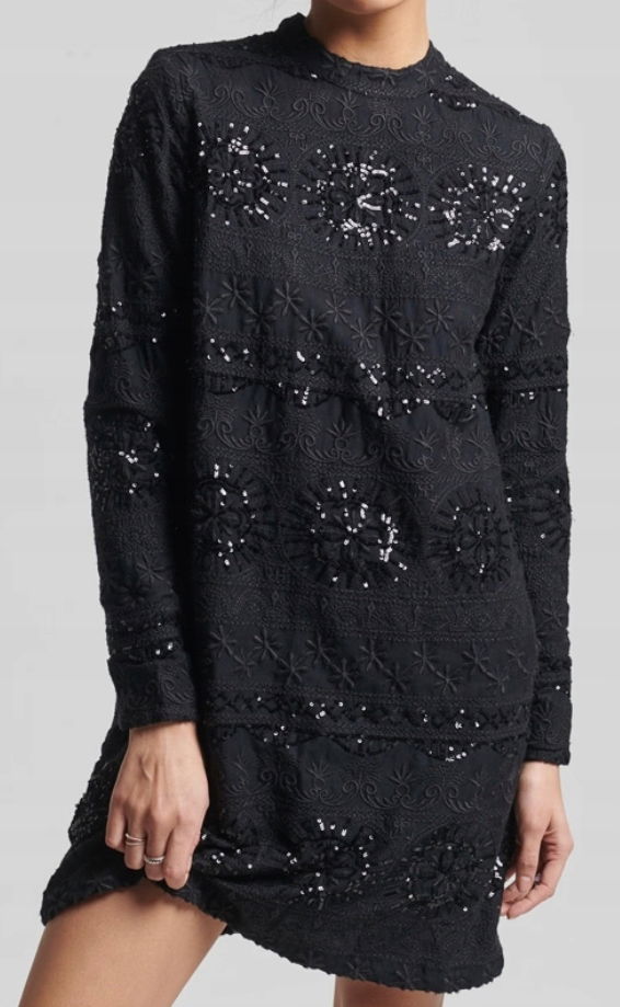 Superdry Shift Dress Black Sukňa veľ.38