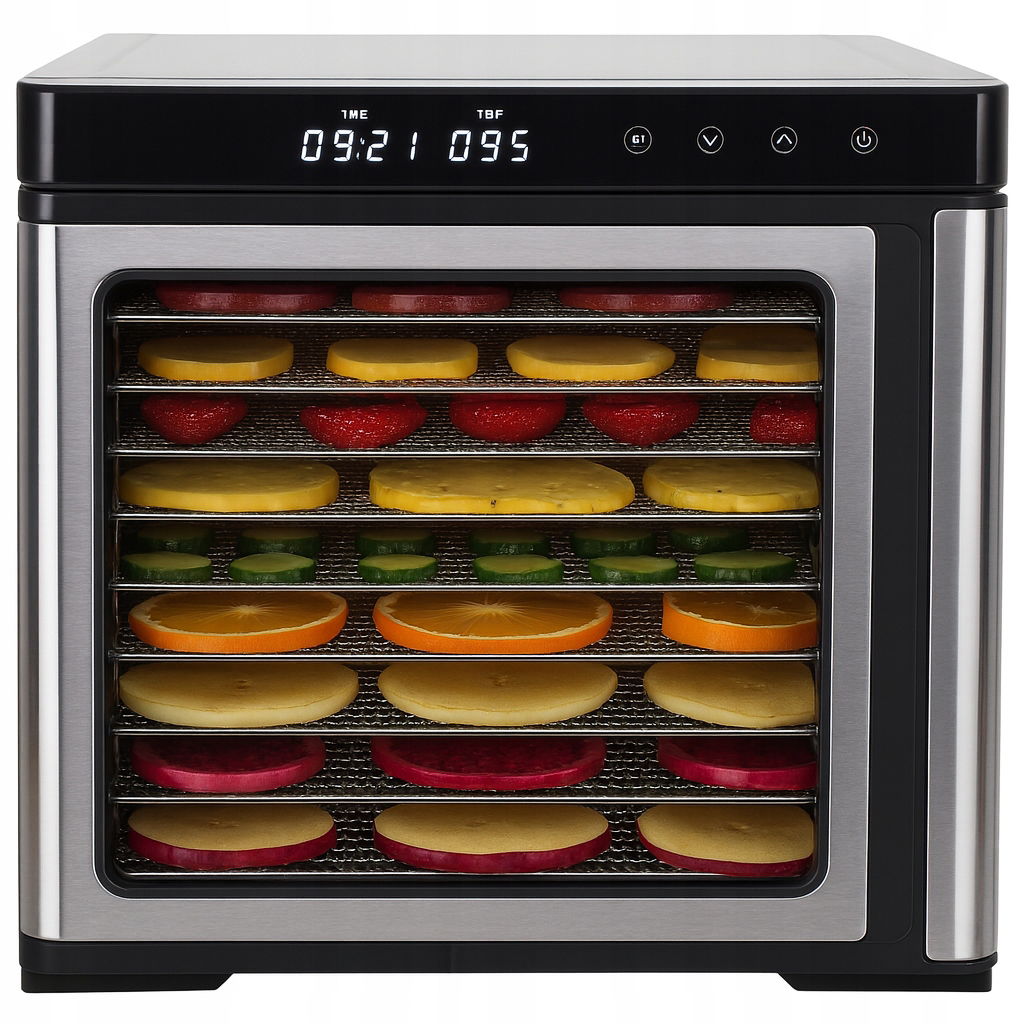 Sušička Potravín Na , Bylinky, Ovocie, Zeleninu, Časovač! 1000 W
