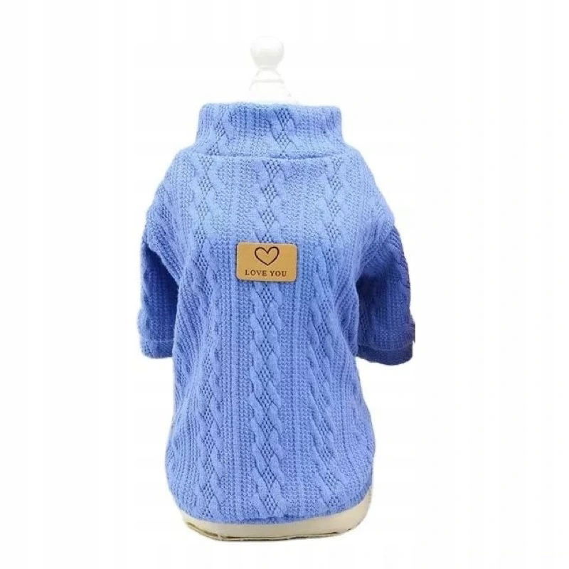 Sveter/mikina pre psa Love You Svetlo Modrá, 2XL