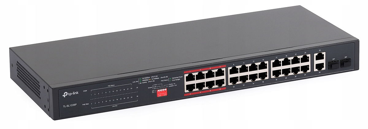 Switch 24xPoE 2xCombo TL-SL1226P TP-Link