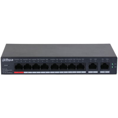 Switch 8X Poe Dahua CS4010-8ET-110 8xPoE 2Uplink