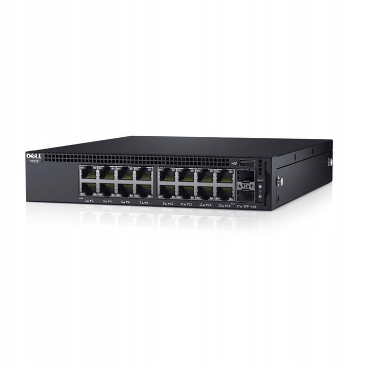Switch Dell Force10 X1018 16x1GbE RJ45 2x1GbE Sfp TXG9G