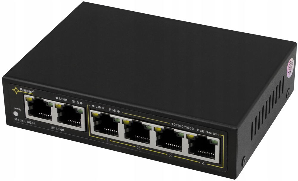 Switch Gigabit Poe 4+2 Pulsar SG64