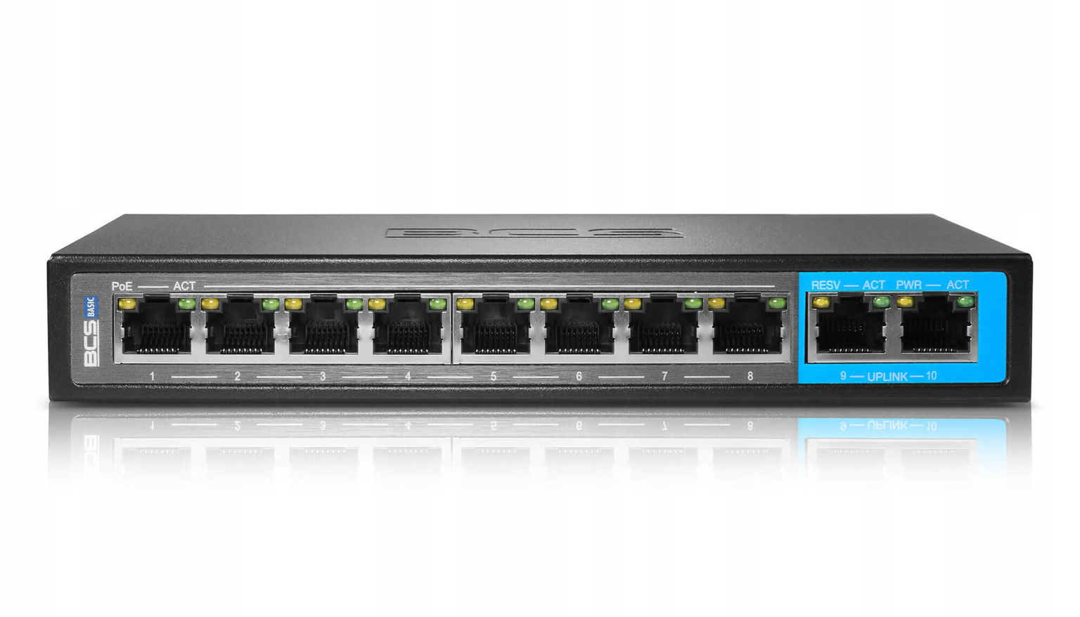 Switch PoE BCS-B-SP0802 10-PORTOVÝ Bcs Basic