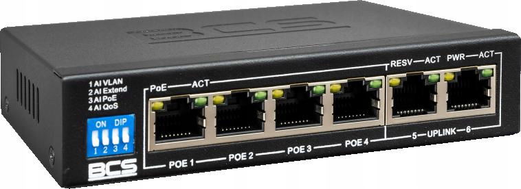 Switch PoE Bcs Basic BCS-B-SP04G02G