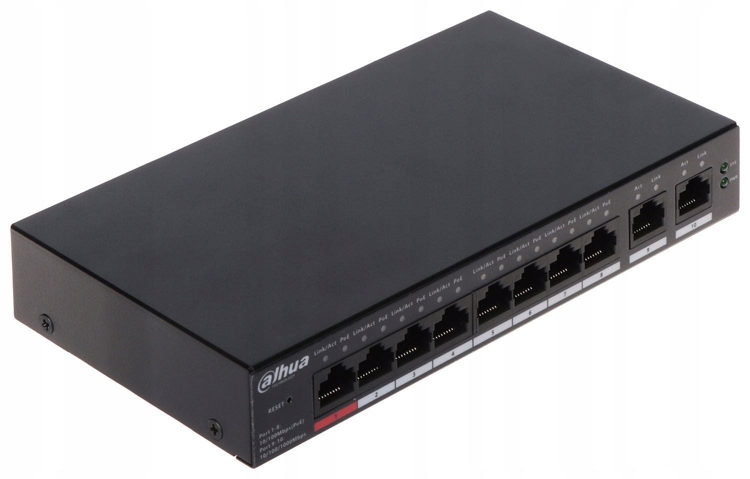 Switch Poe CS4010-8ET-110 8-PORTOVÝ Dahua Da