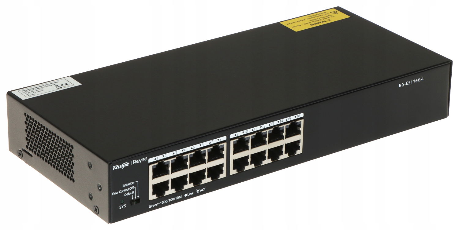Switch RG-ES116G-L 16-PORTOVÝ Reyee Da