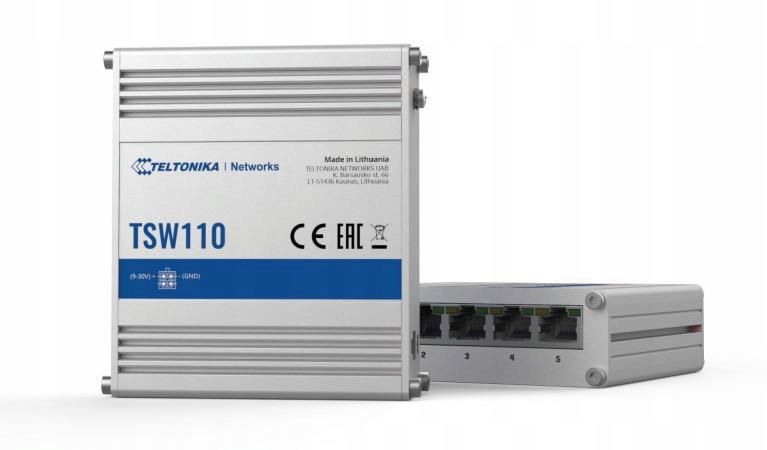 Switch Teltonika TSW110 5x RJ45 1000Mb/s, L2