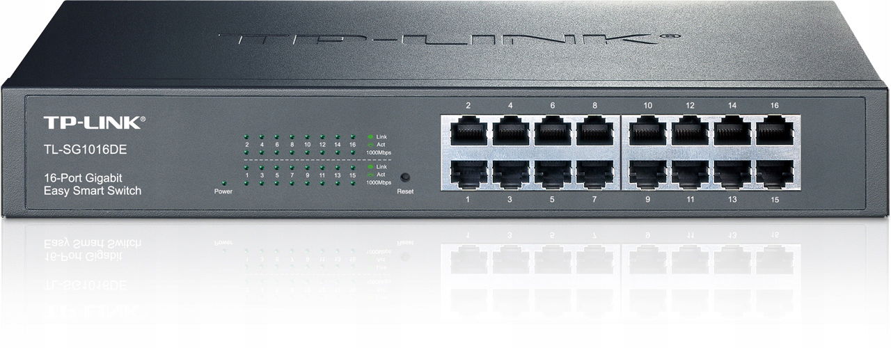 Switch TP-Link TL-SG1016DE smart 16x 10/100/1000Mb