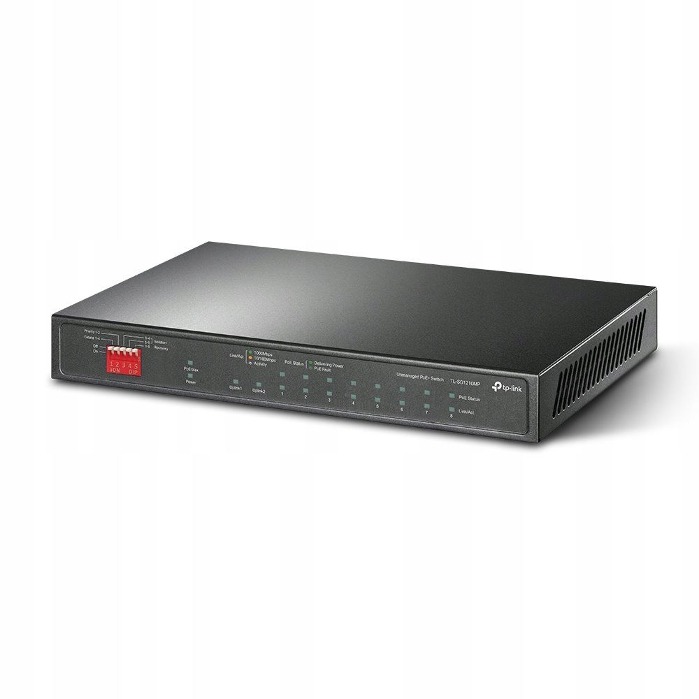 Switch TP-Link TL-SG1210MP 8x LAN/PoE+, 2x Glan, 1