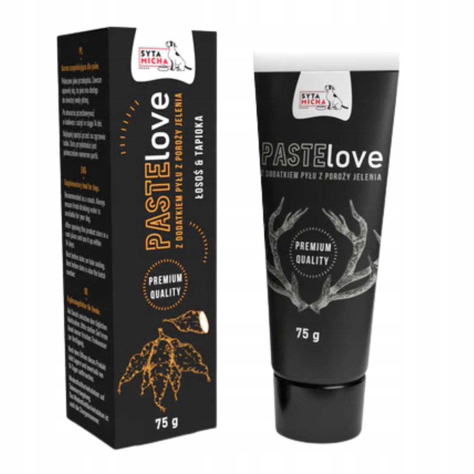 Syta Micha Pastelove mäsová pasta pre psa losos tapioka 75 g