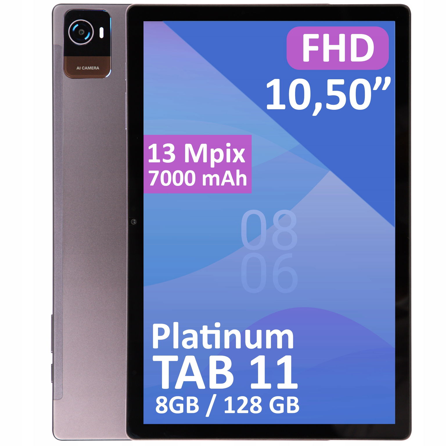 Tablet Android 10,5" Lte 8/128GB 7000 mAh Wifi Gps Dual Sim Nabíjačka