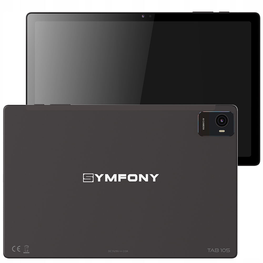 Tablet Symfóny Tab 105, 4/128GB, 7500 mAh, sivý