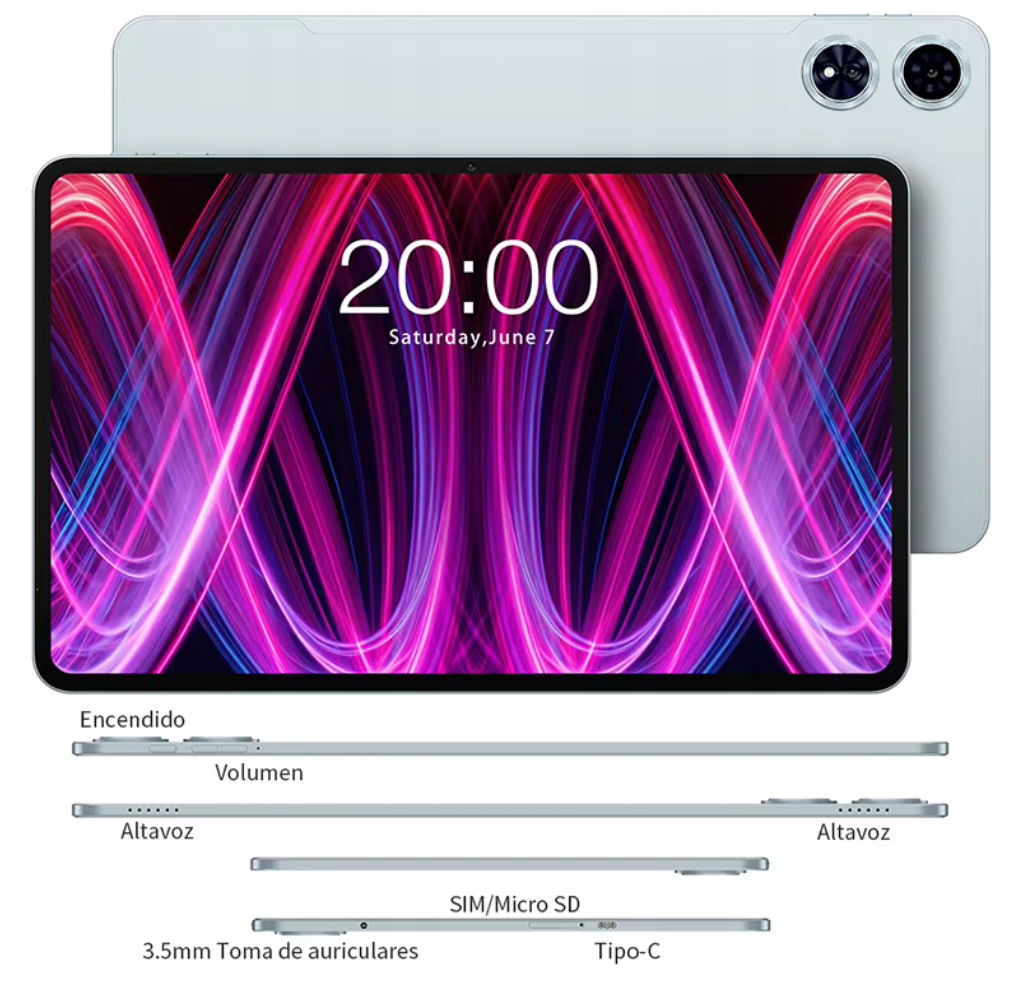Tablet Teclast T60 plus 12 palcov 2xSIM 4G Lte 16/128GB WiFi Android14 Ips 2K