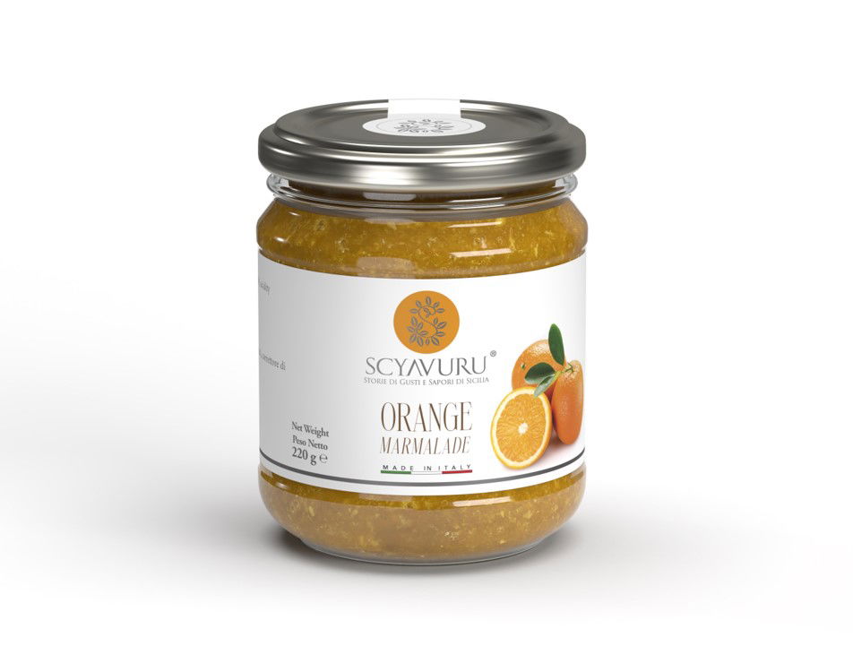 Talianska pomarančová marmeláda 220 g „scyavuru“-sycylia