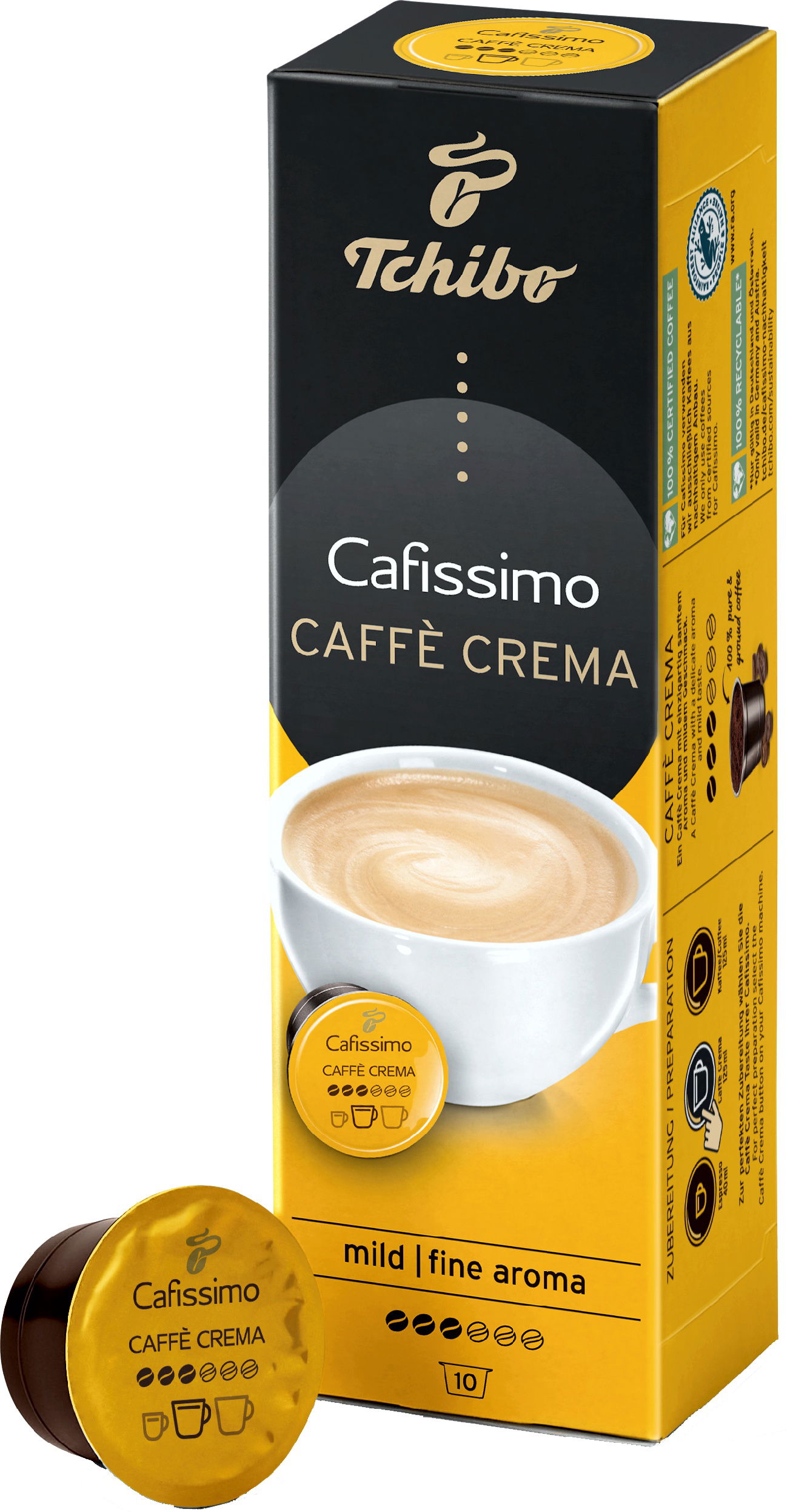 Tchibo Cafissimo Caffe Crema Fine 10 Kapsúl