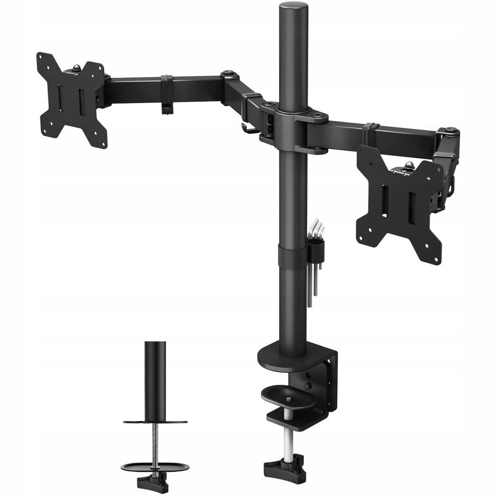 Techly Ica-lcd 382-D držiak stojan na monitory 68,6 cm (27") Čierny kancelár