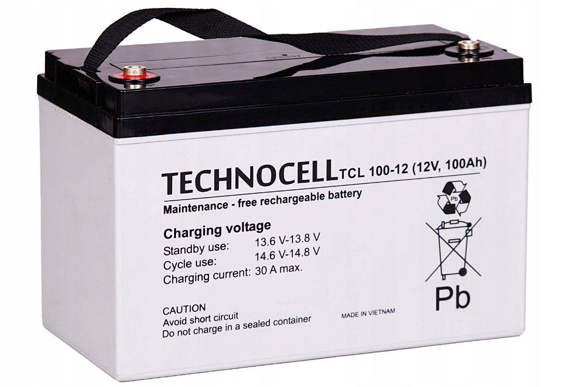 Technocell Tcl 100-12 akumulátor 100Ah 12V 28.5 kg