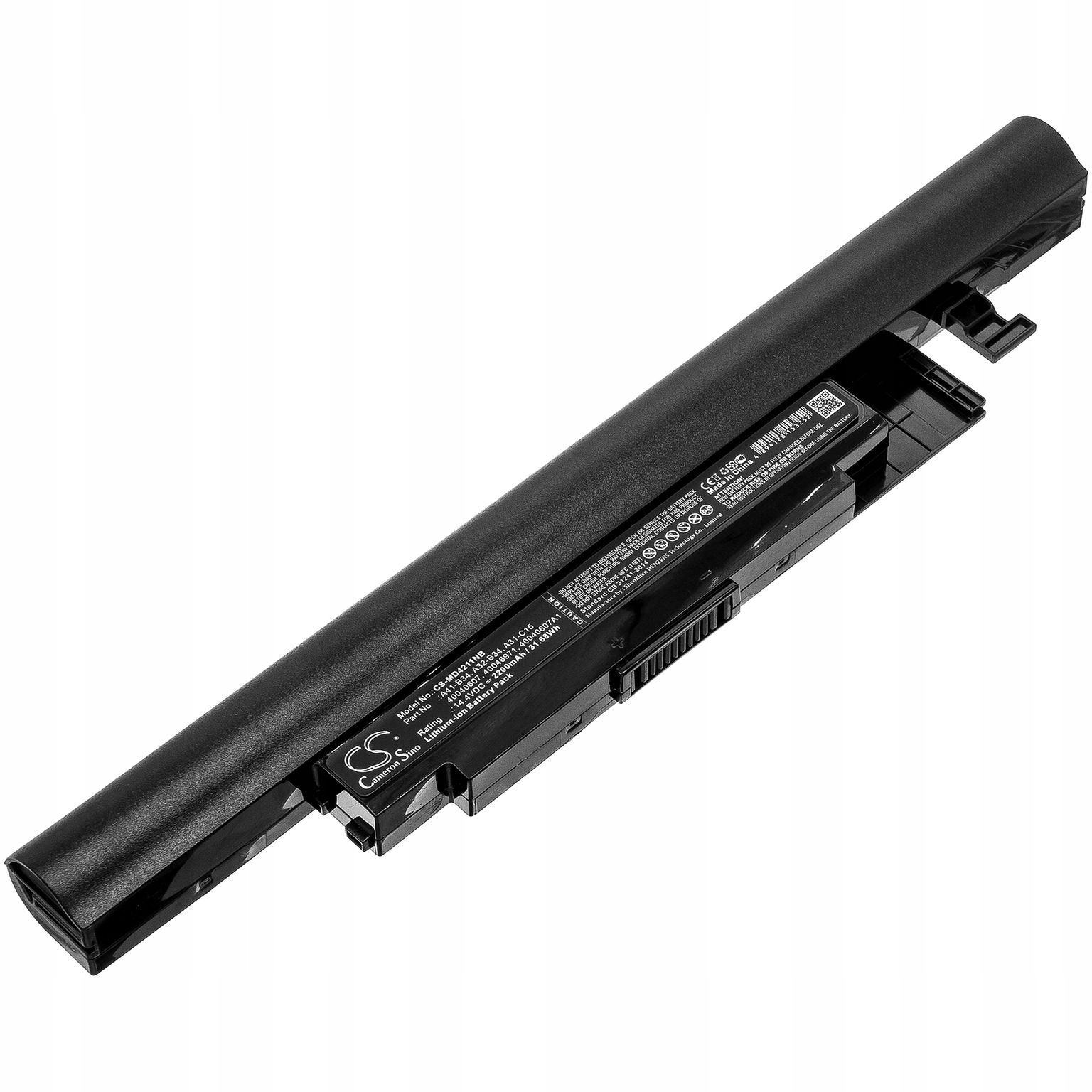 Techtek Batéria 2200mAh kompatibilná s [ Medion ] Akoya 6240T, Akoya E6237,