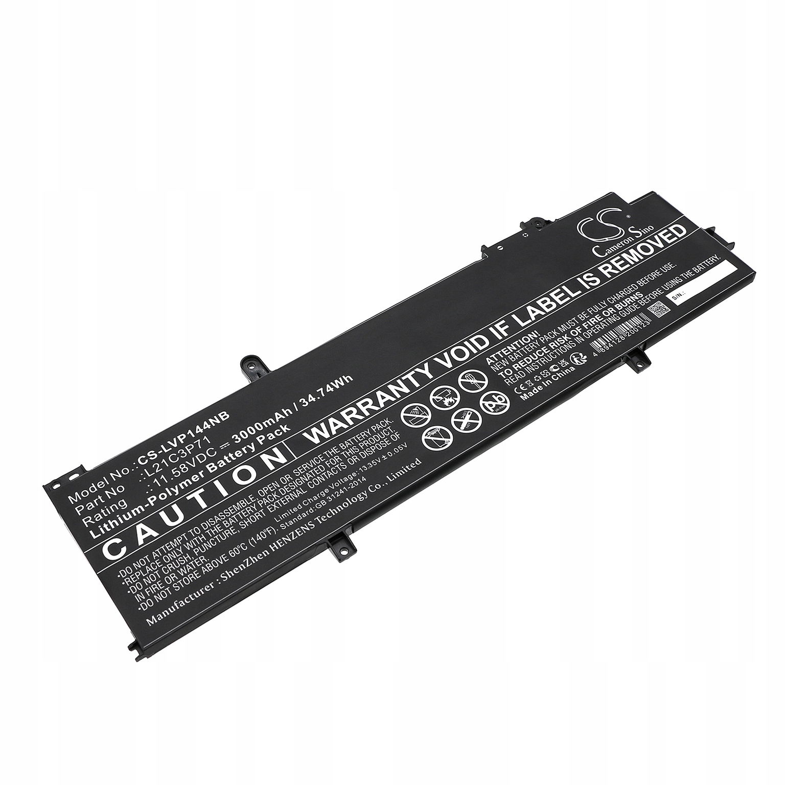 Techtek Batéria 3000mAh kompatibilná s [ Lenovo ] ThinkPad P14S Gen3, ThinkP