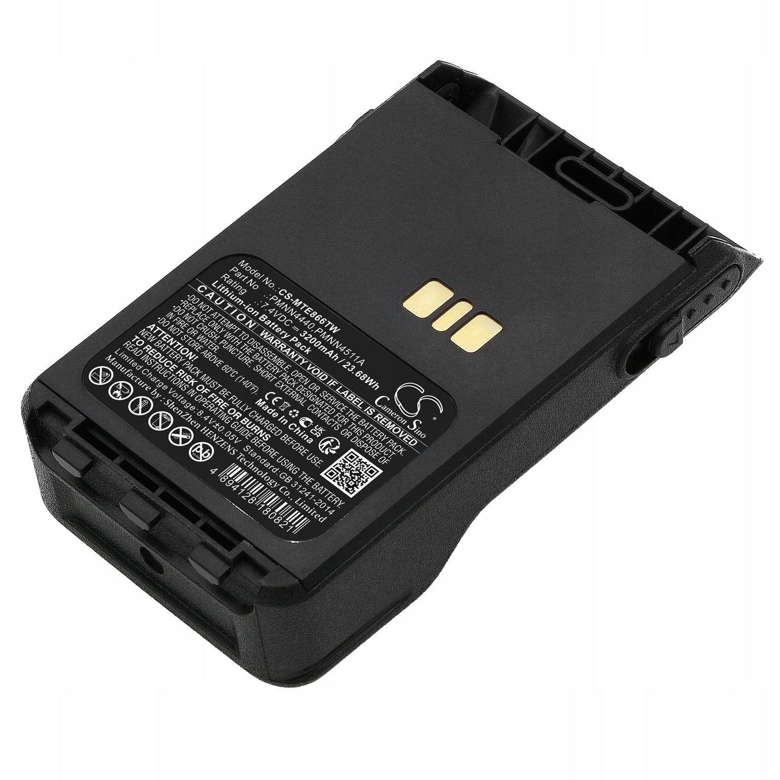 Techtek Batéria 3200mAh kompatibilná s [ Motorola ] DP3000e, DP3441, DP3441e