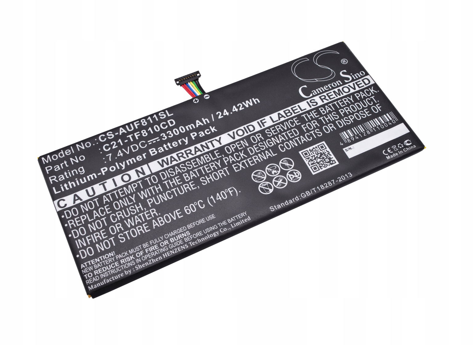 Techtek Batéria 3300mAh kompatibilná s [ Asus ] VivoTab TF810CD nahrádza 0B
