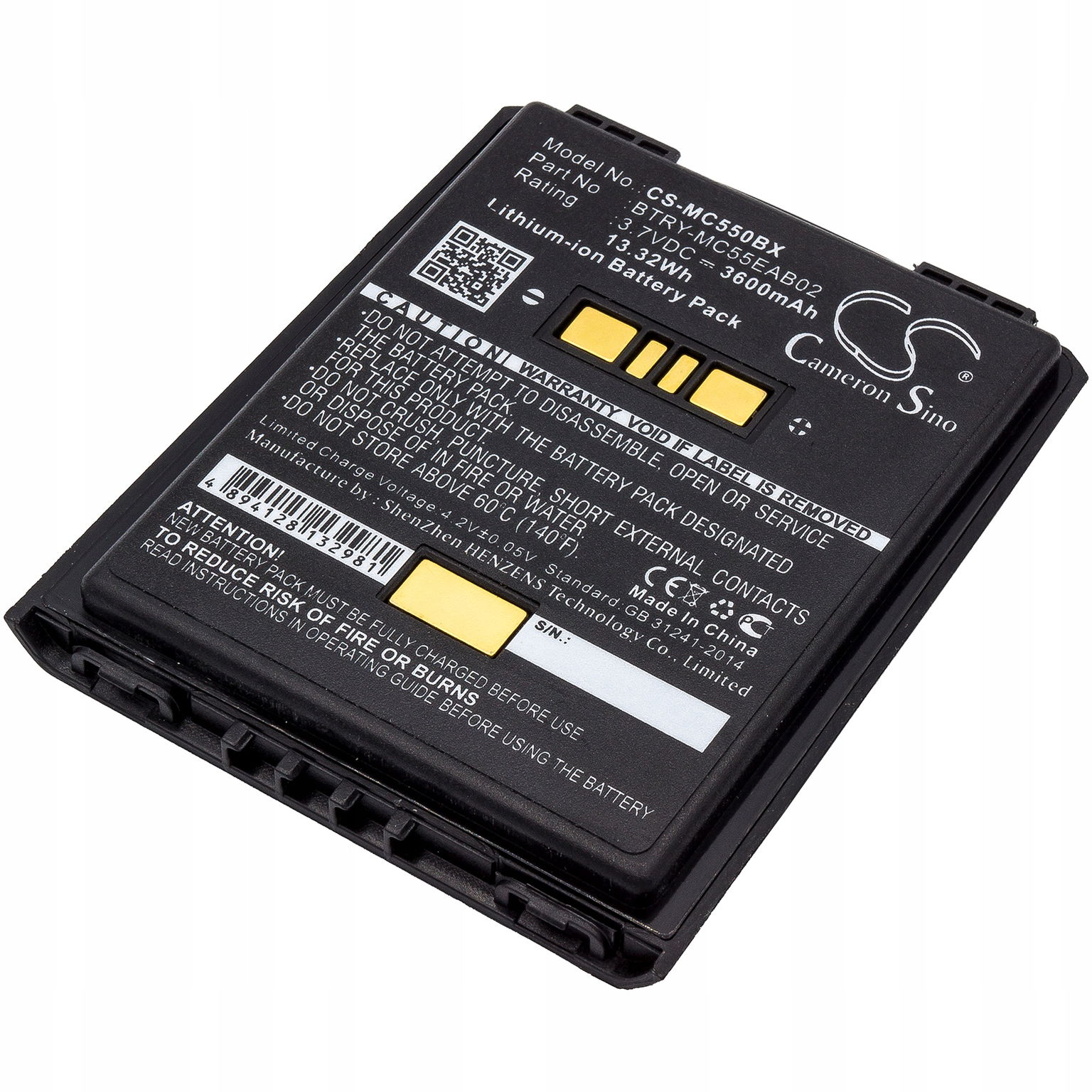 Techtek Batéria 3600mAh kompatibilná s [ Symbol ] MC55, MC5574, MC5590, MC55