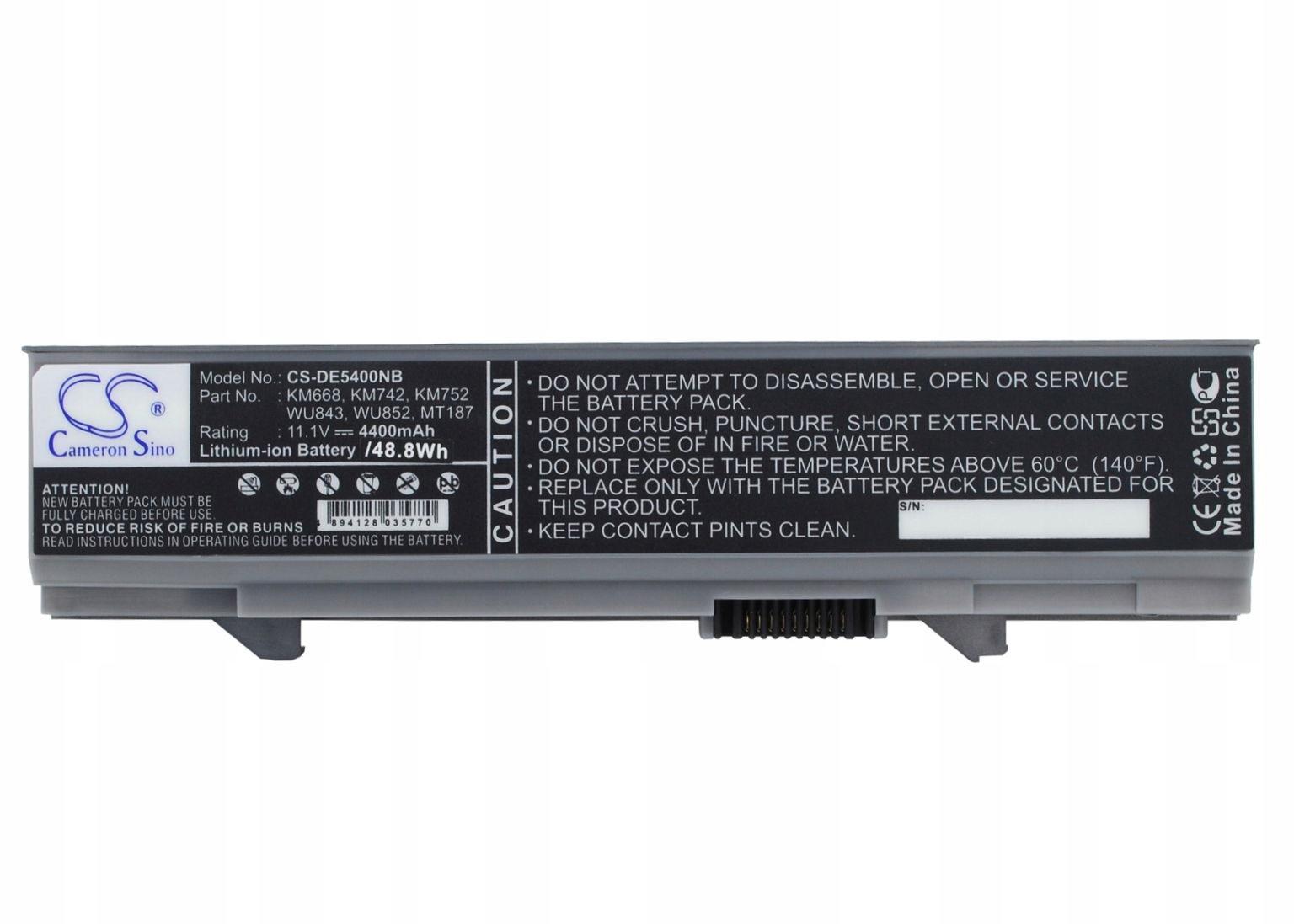 Techtek Batéria 4400mAh kompatibilná s [ Dell ] Latitude E5400, Latitude E54