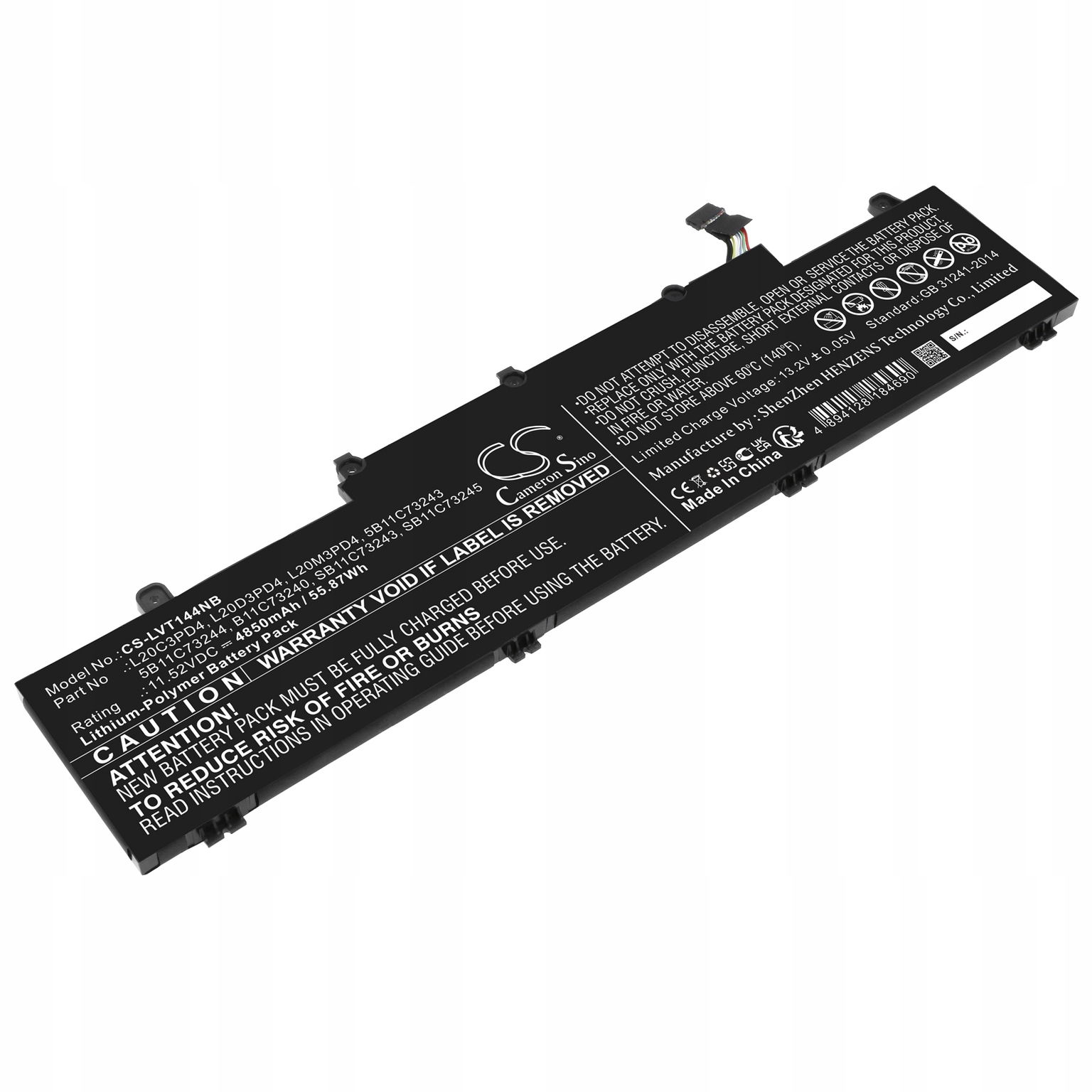 Techtek Batéria 4850mAh kompatibilná s [ Lenovo ] ThinkPad E14 Gen 2 20T6004