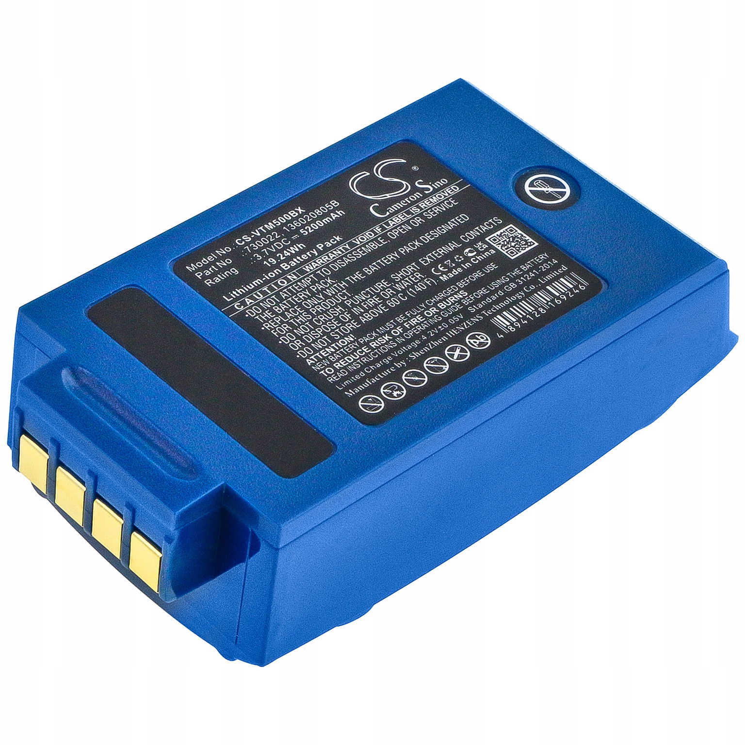 Techtek Batéria 5200mAh kompatibilná s [ Vocollect ] A4700, A500, T5, Talkma