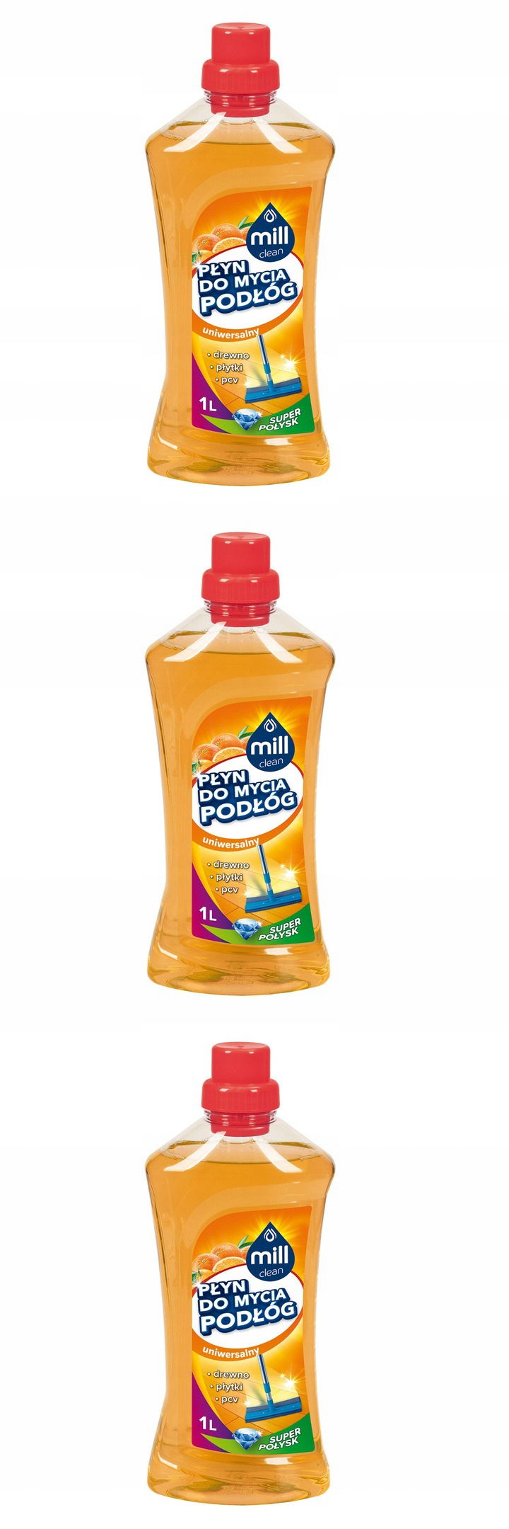 Tekutina Mill Clean na umývanie podláh 3x1 l