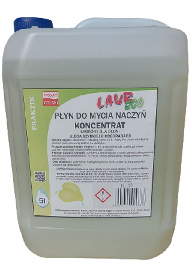 Tekutý prostriedok na umývanie riadu Eco Koncentrát 5L Laur