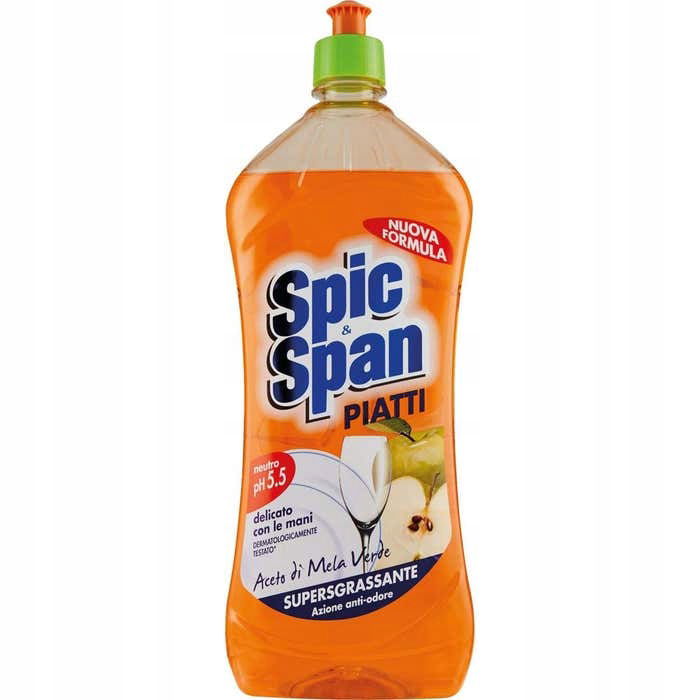 Tekutý prostriedok na umývanie riadu Spic&Span jablčný ocot 1 l