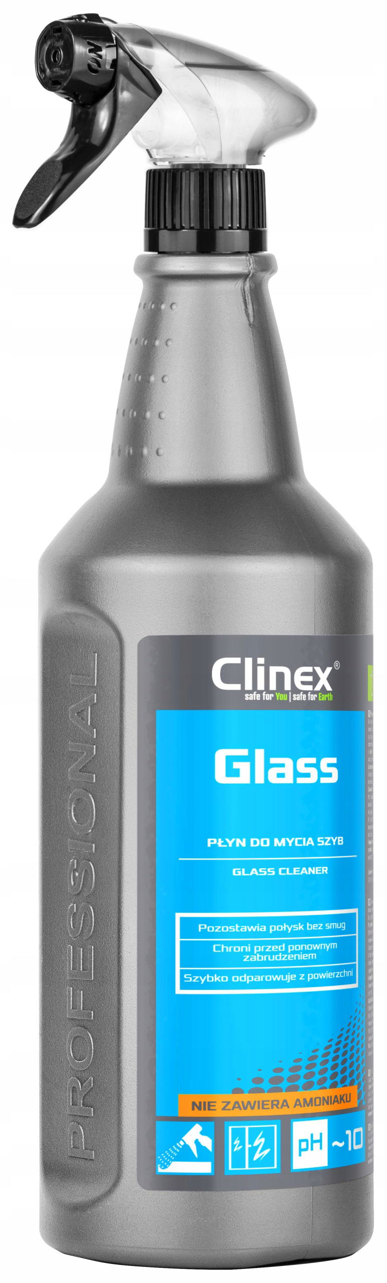 Tekutý prostriedok na umývanie skiel Clinex Glass 1L