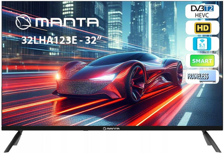 Televízor Manta 32LHA123E 32" SmartTV LCD Led WiFi DVB-T2 Hevc