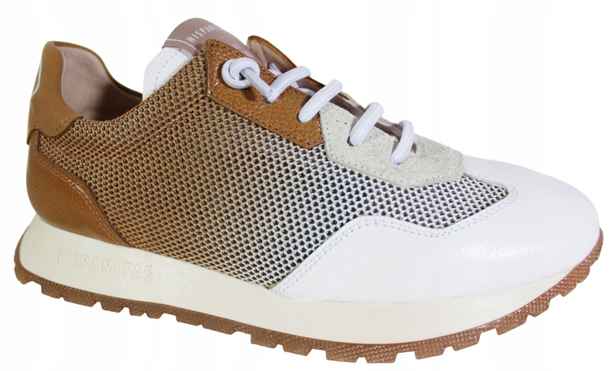 Tenisky Hispanitas BHV253869 VEĽ.40 Koža CERVO-V25 White