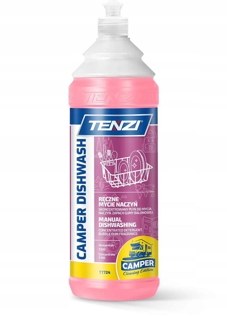 Tenzi Camper Dishwash Koncentrát na umývanie riadu na odstraňovanie tuku 1L